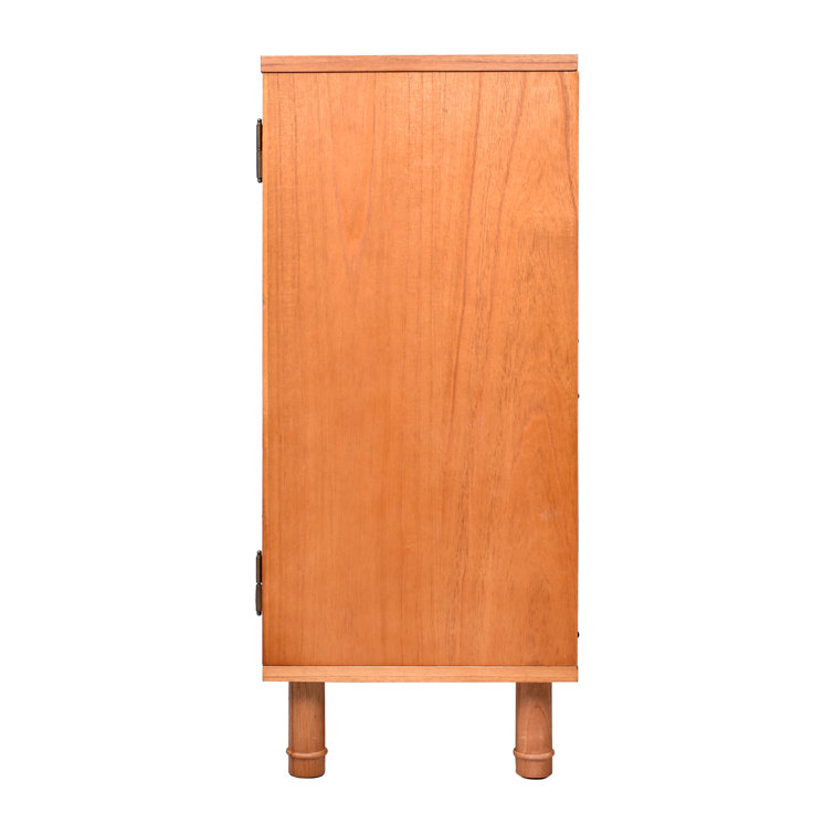 Delancey Light Blond 3-Door Adjustable Rattan Sideboard