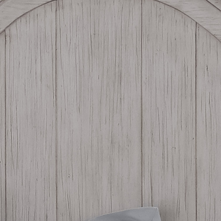 Cottage Charm Antique White King Poster Bed with Pine Frame