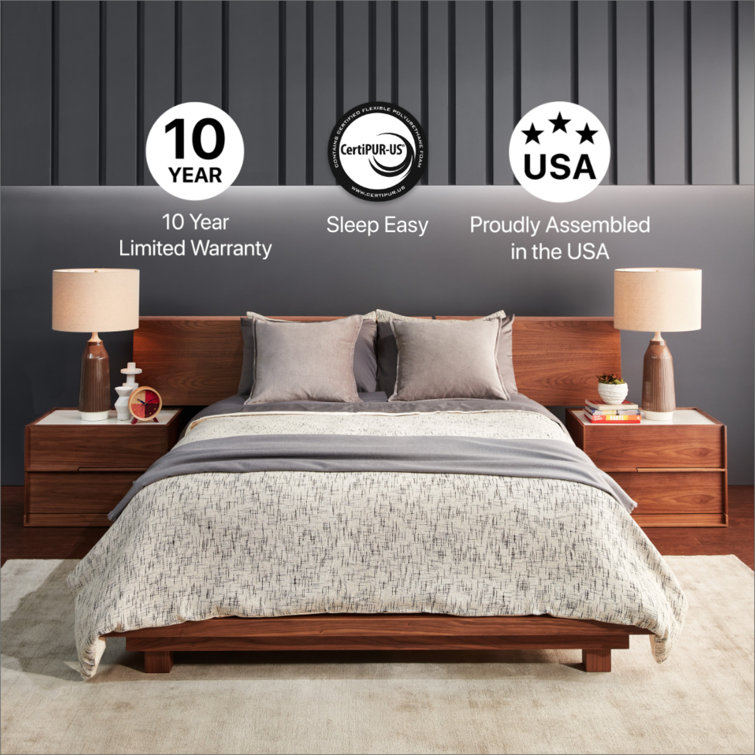 Twin XL Plush Pillow Top Innerspring Mattress with Gel Memory Foam