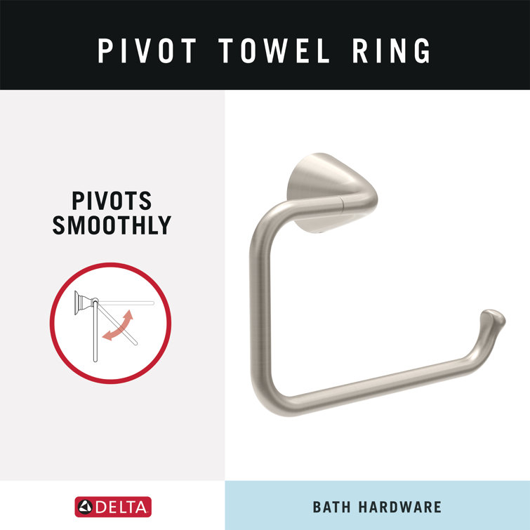 Arvo Brushed Nickel 4-Piece Bath Hardware Set with Towel Bar