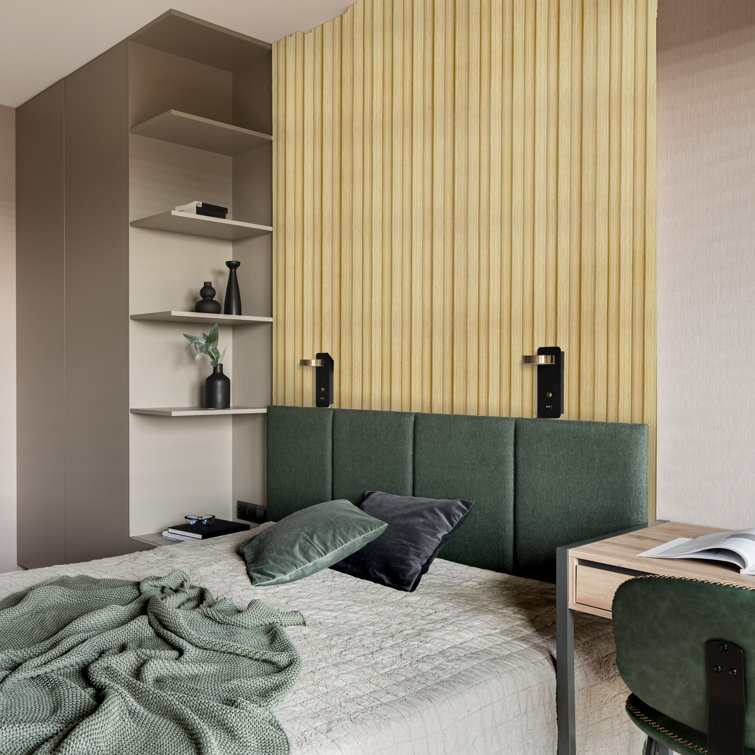 Pine Textured Waterproof 3D Wall Panels, 94.5'' x 4.8''