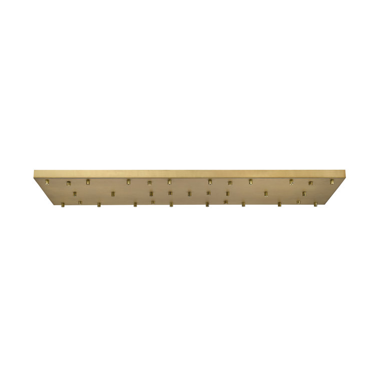 Rubbed Brass 54" Multi Point Canopy Light Plate