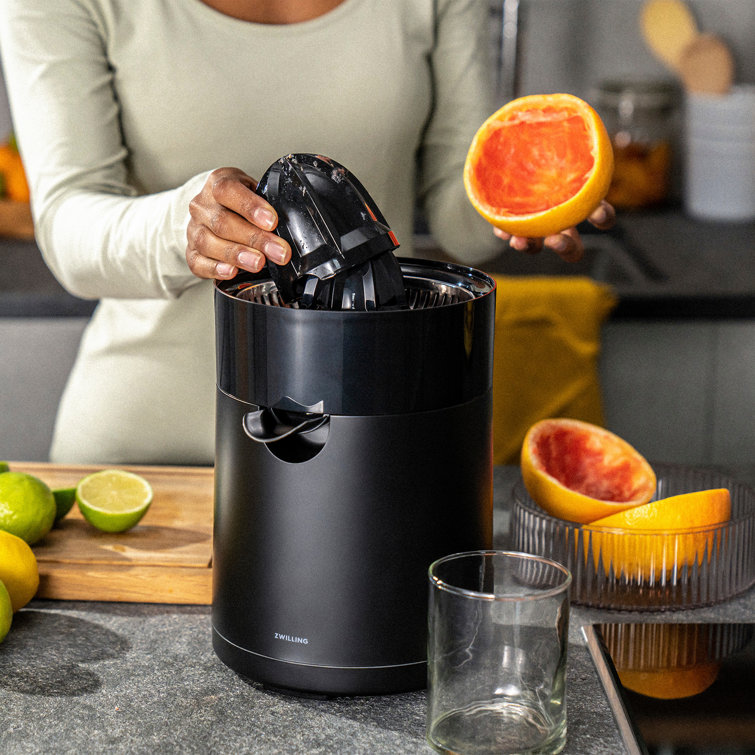 Black Electric Citrus Juicer with Pulp Control