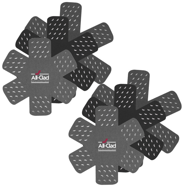 All-Clad Black and Gray Polyester Cookware Protectors Set