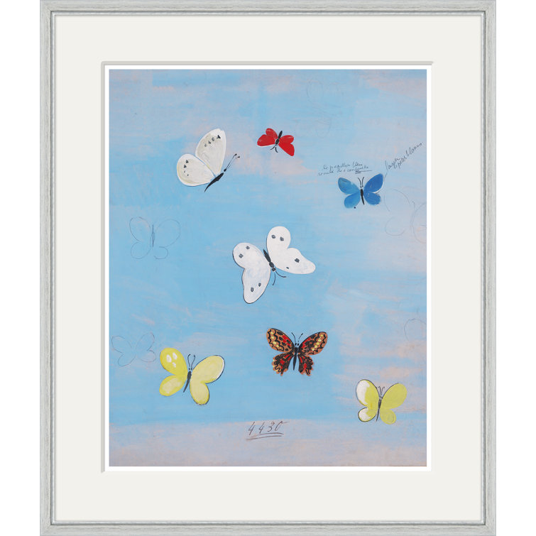 Silver Framed Butterfly Print on Archival Paper