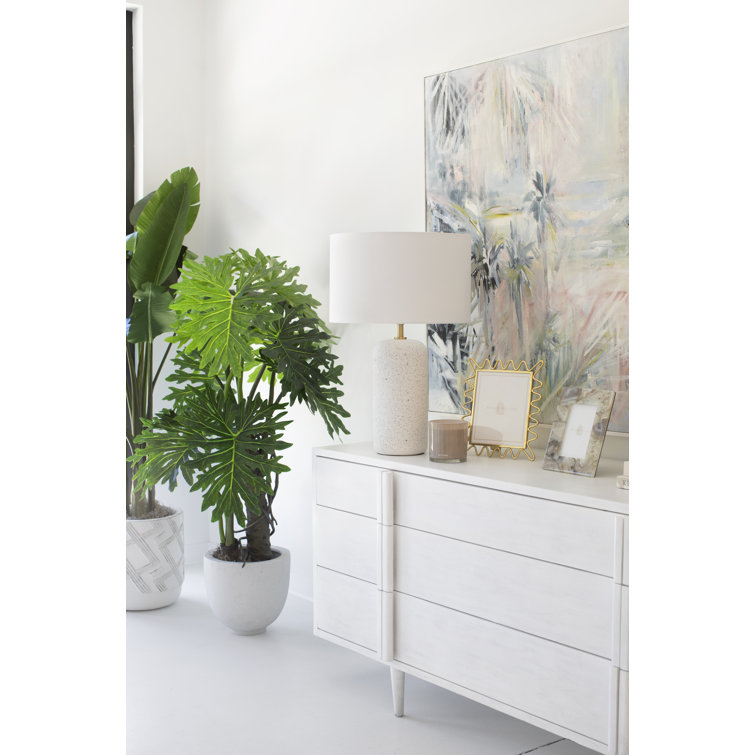 Margaret Blue-Grey Ceramic Table Lamp with Belgian Linen Shade