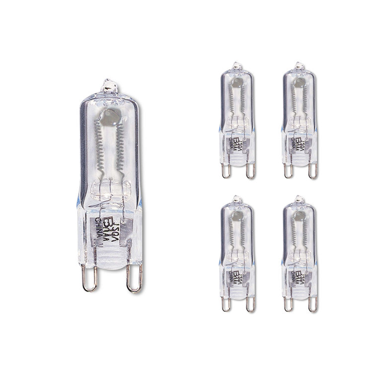 T4 G9 Bi-pin Clear Dimmable Halogen Bulb, 35W