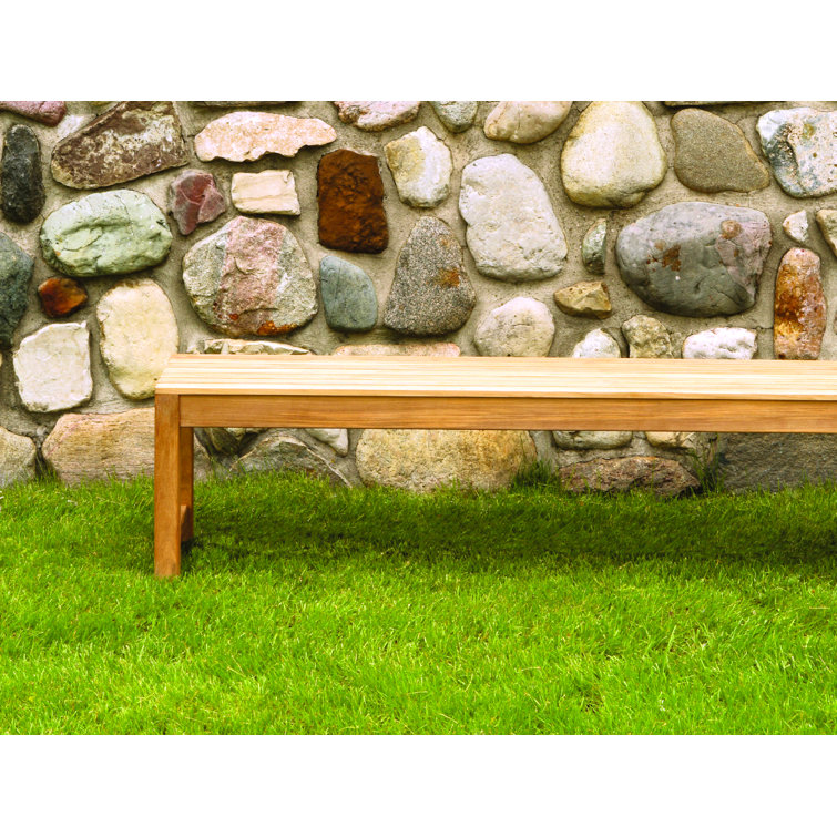 Charleston 60'' Teak Backless Bench for Outdoor Use