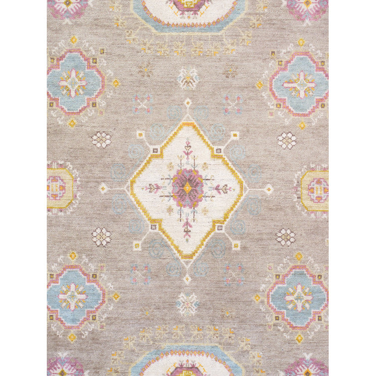 Ivory and Camel Hand-Knotted Wool Oriental Rug, 10' x 14'