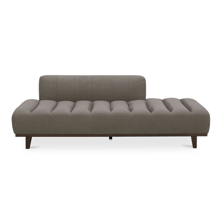 Taupe Upholstered Daybed with Solid Wood Frame