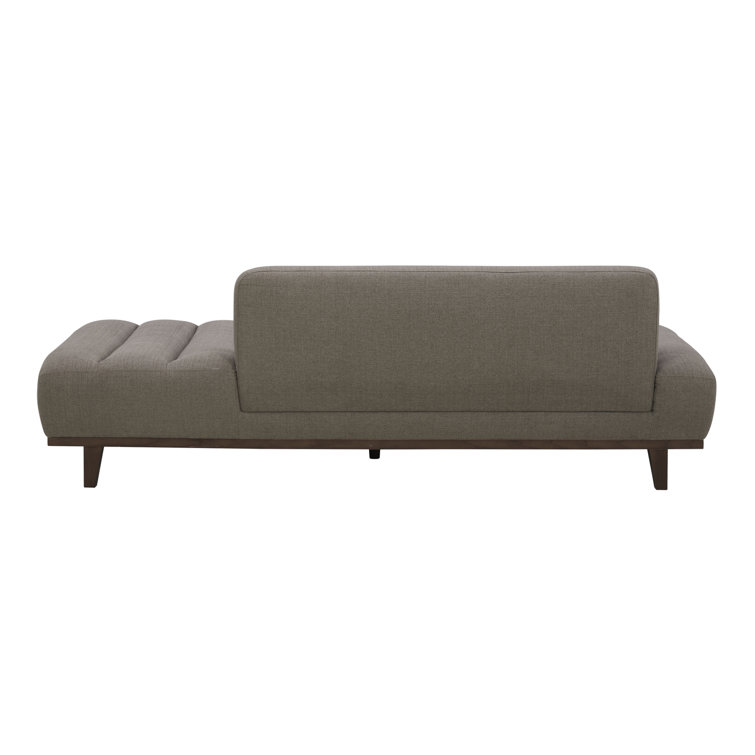 Taupe Upholstered Daybed with Solid Wood Frame