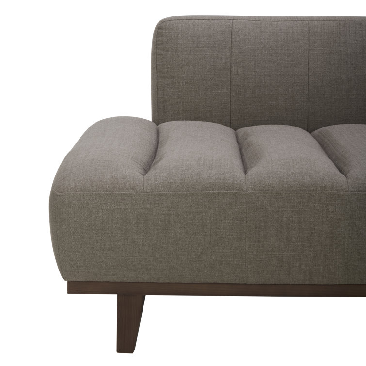 Taupe Upholstered Daybed with Solid Wood Frame