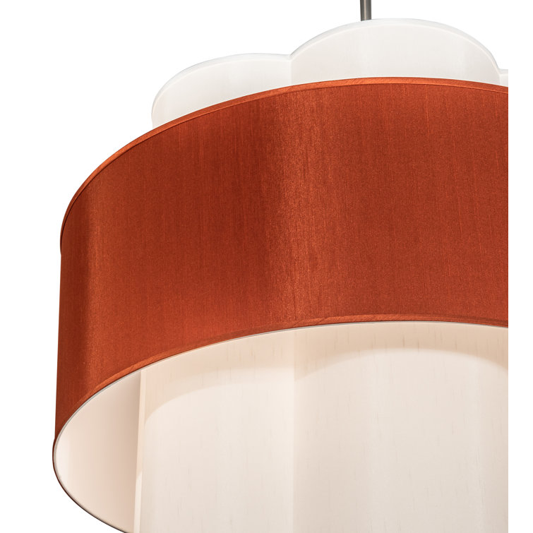 Cilindro Nickel and Glass 8-Light Pendant