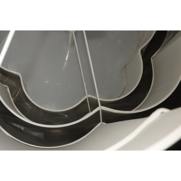Cilindro Nickel and Glass 8-Light Pendant