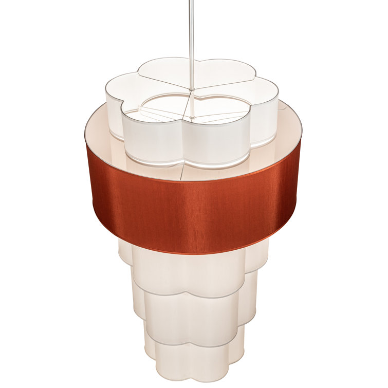 Cilindro Nickel and Glass 8-Light Pendant