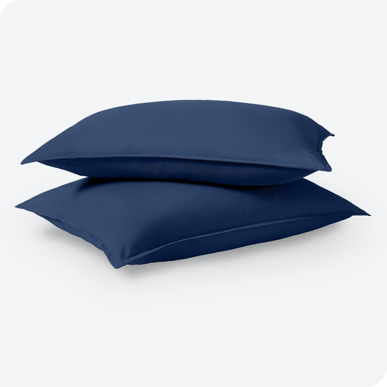 Dark Blue Hypoallergenic Microfiber Standard Pillow Shams