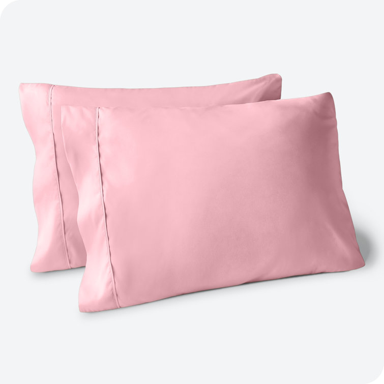 Taupe Cotton Hypoallergenic Embroidered Standard Pillowcase Set