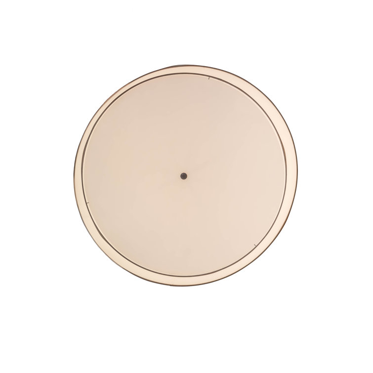 Natural Nickel Drum Pendant with Glass Diffuser