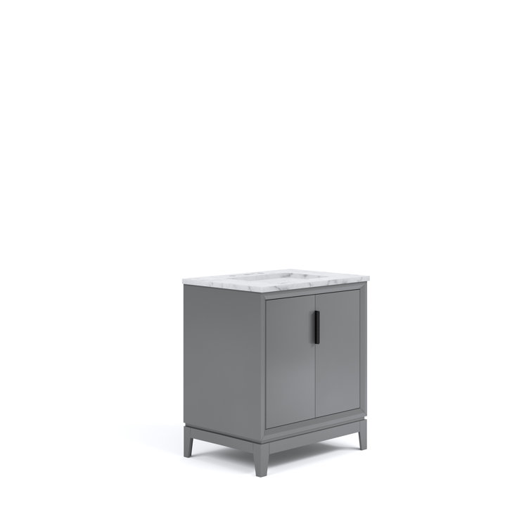 Elizabeth 30'' Cashmere Gray Vanity with Marble Top