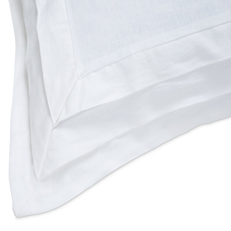 Addison White Linen Queen Duvet Set with Shams