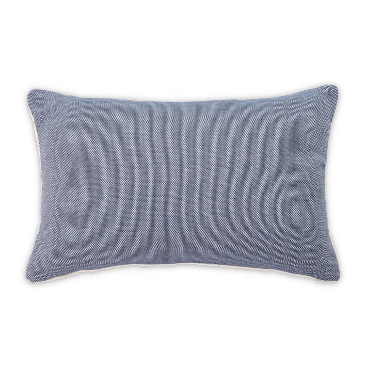Denim Blue Cotton King Duvet Set with Decorative Pillows