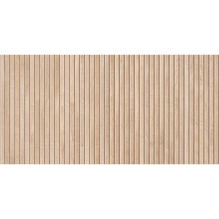 Large Beige Rectangular Matte Porcelain Wall and Floor Tile