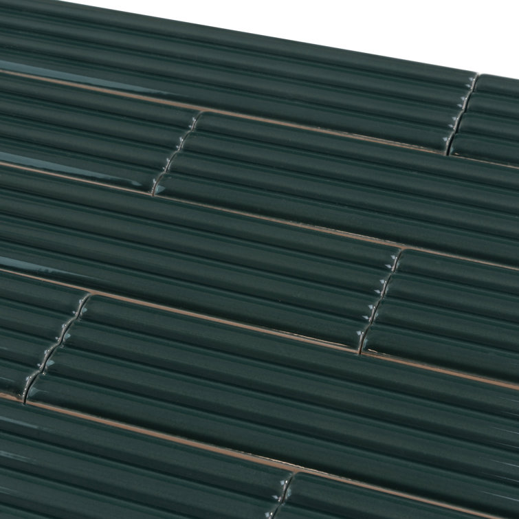 Green Glossy Ceramic Subway Tile for Kitchen and Bathroom