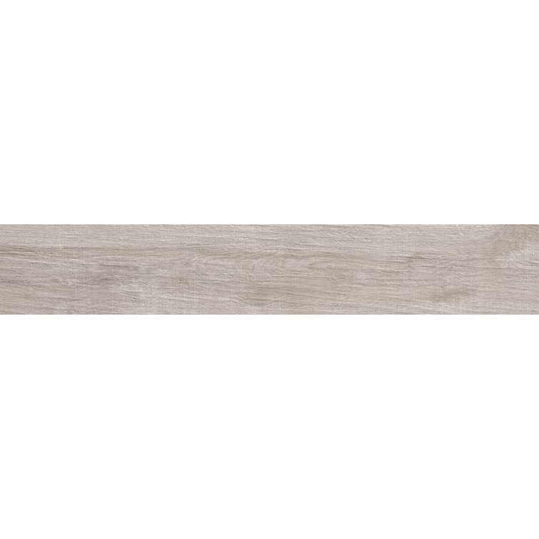 Bois 47.25" Matte Gray Porcelain Rectangular Wall and Floor Tile