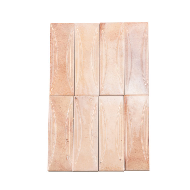 Antiek Glossy Pink Ceramic Subway Wall Tile
