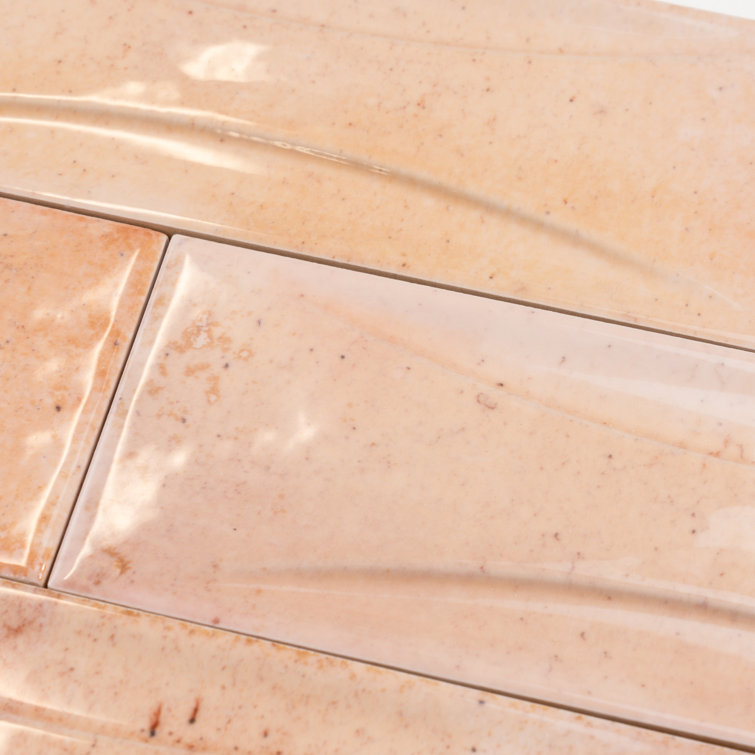 Antiek Glossy Pink Ceramic Subway Wall Tile