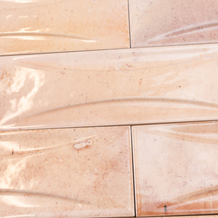 Antiek Glossy Pink Ceramic Subway Wall Tile