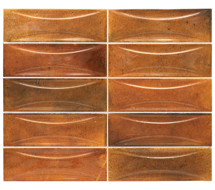 Antiek 3" x 8" Glossy Red Ceramic Subway Tile