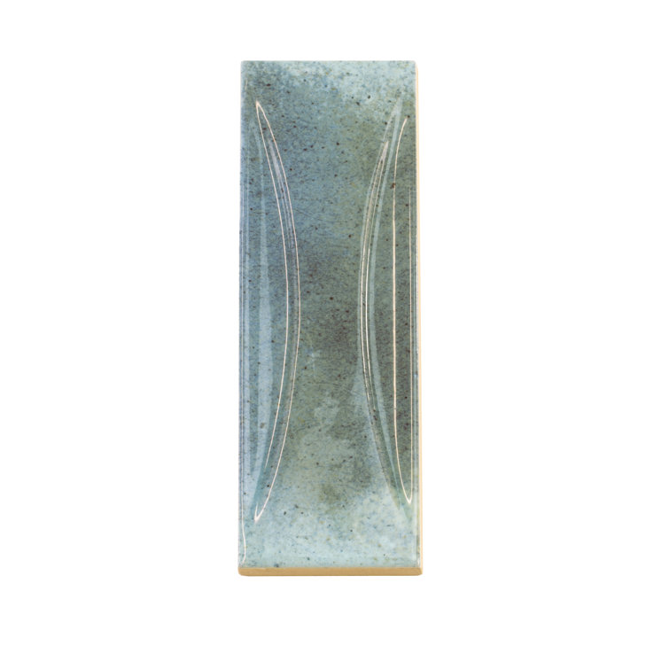 Antiek Glossy Blue Ceramic Subway Wall Tile 3-in x 8-in