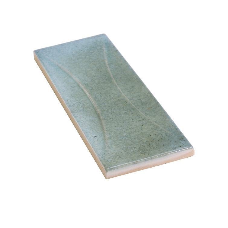 Antiek Glossy Blue Ceramic Subway Wall Tile 3-in x 8-in