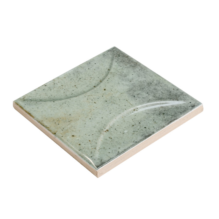 Antiek 3.94 in. x 3.94 in. Glossy Ceramic Square Deco Wall Tile (6.68 sq. ft./case) (60-pack)