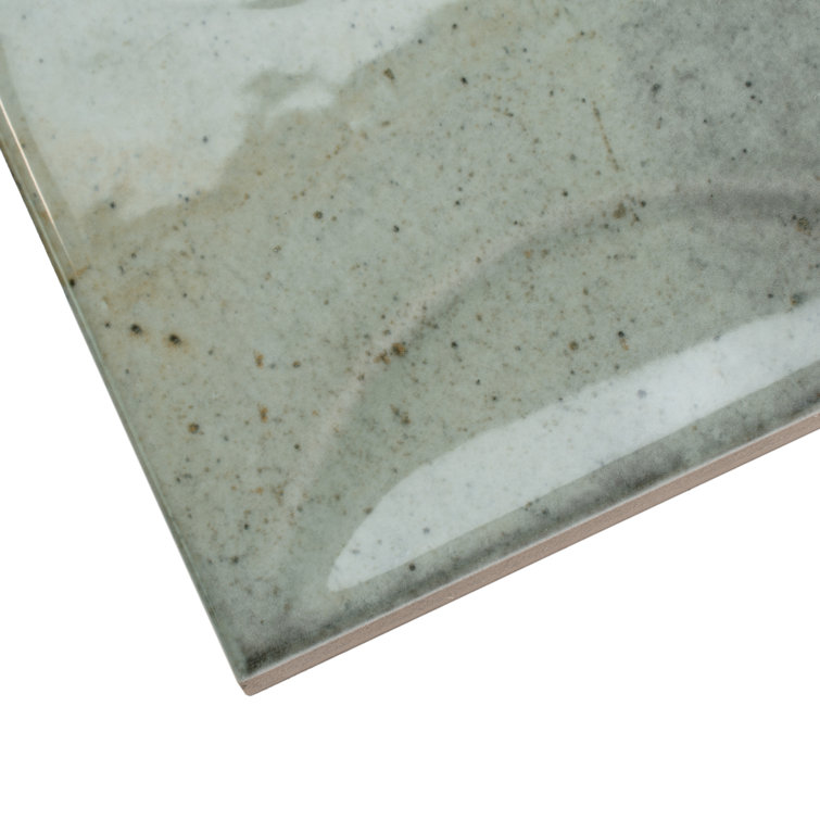Antiek 3.94 in. x 3.94 in. Glossy Ceramic Square Deco Wall Tile (6.68 sq. ft./case) (60-pack)