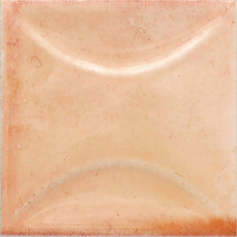 Antiek 4'' x 4'' Glossy Pink Ceramic Wall Tile