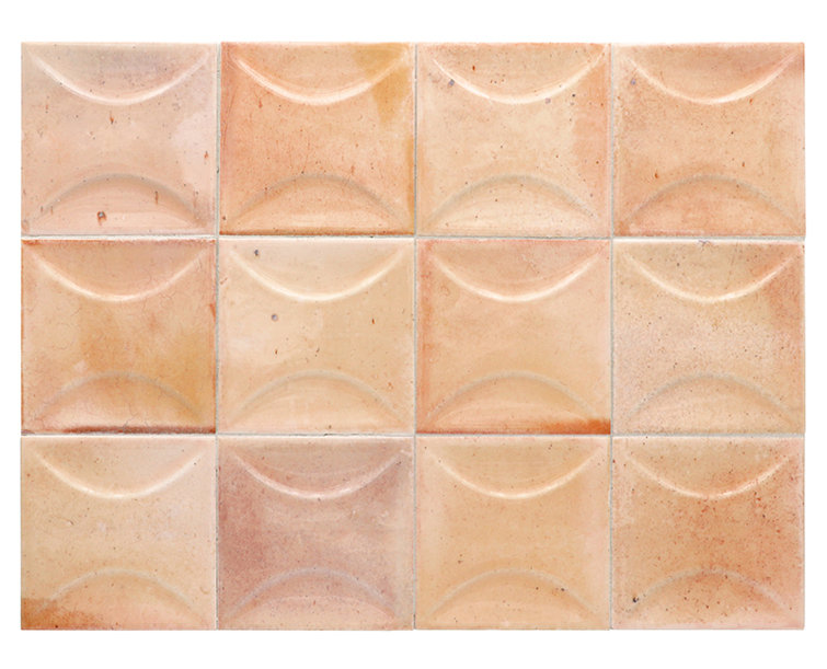 Antiek 4'' x 4'' Glossy Pink Ceramic Wall Tile