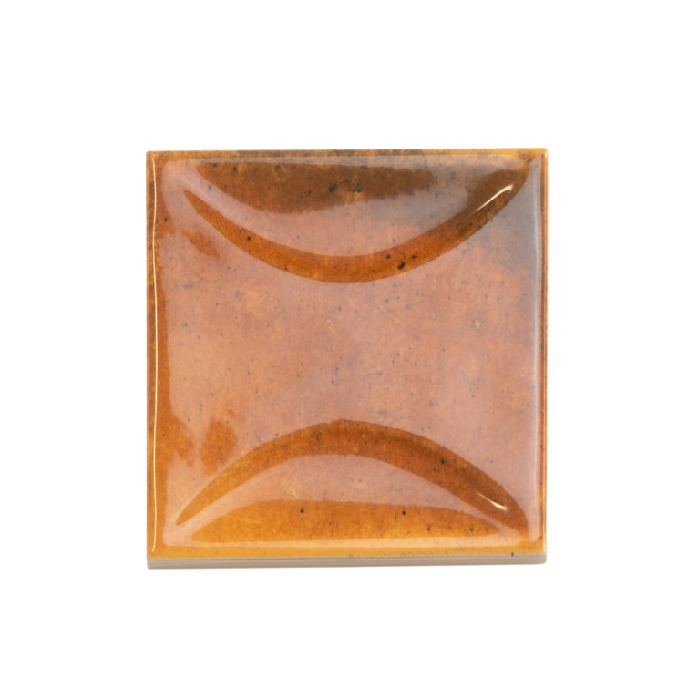 Antiek 4'' x 4'' Glossy Red Ceramic Wall Tile