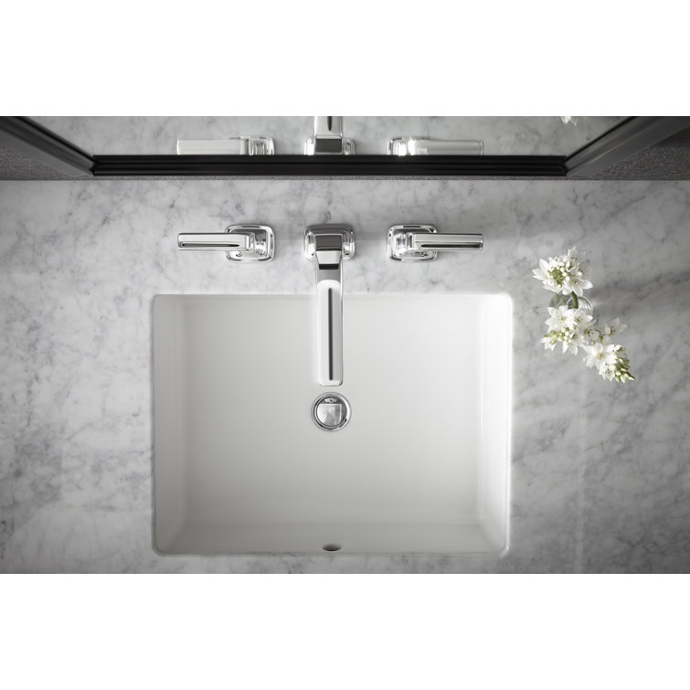 Verticyl Ice Grey Ceramic Rectangular Undermount Bathroom Sink