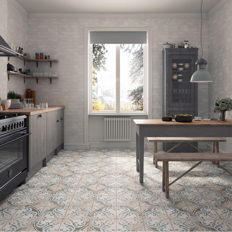 Kings 18" x 18" Matte Ceramic Patterned Wall & Floor Tile