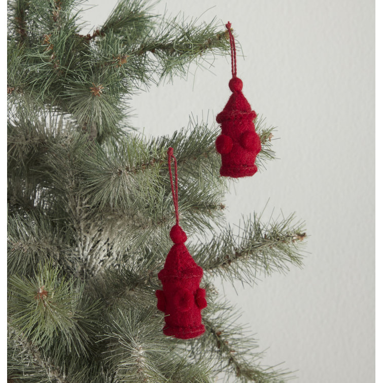 Handcrafted Wool Dog-Themed Christmas Decoration Set