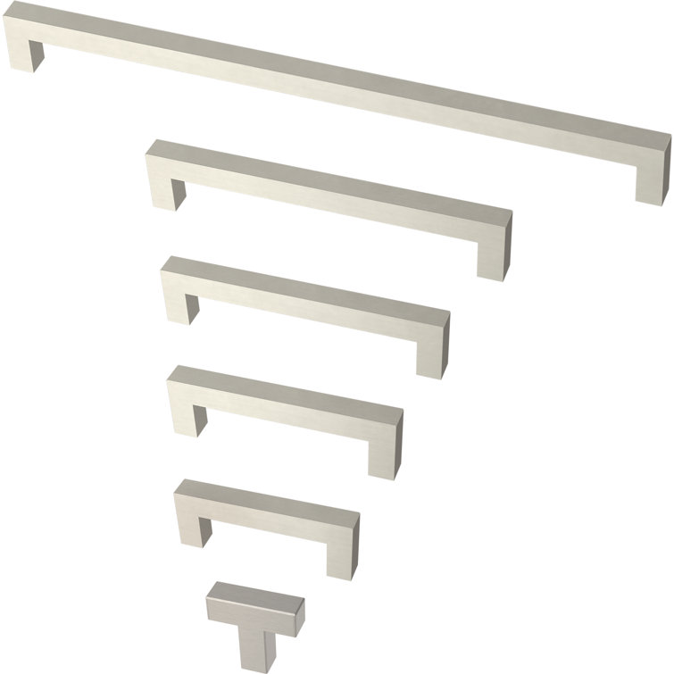Simple Modern Square Stainless Steel Handle Bar Pull