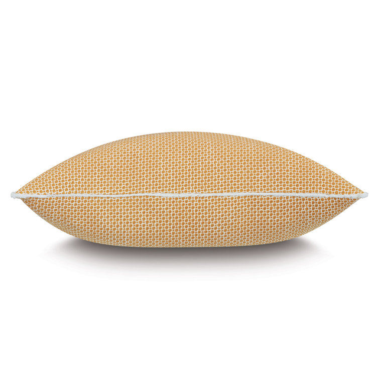 Wilder Honeycomb Pattern Yellow Polyester Euro Sham