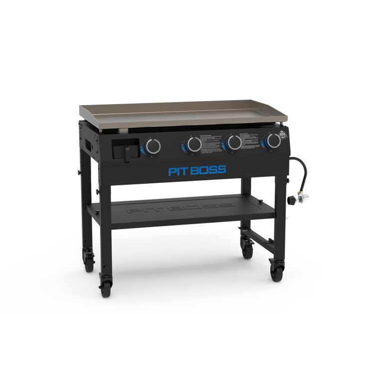 Pit Boss 4-Burner Black Steel Propane Gas Griddle