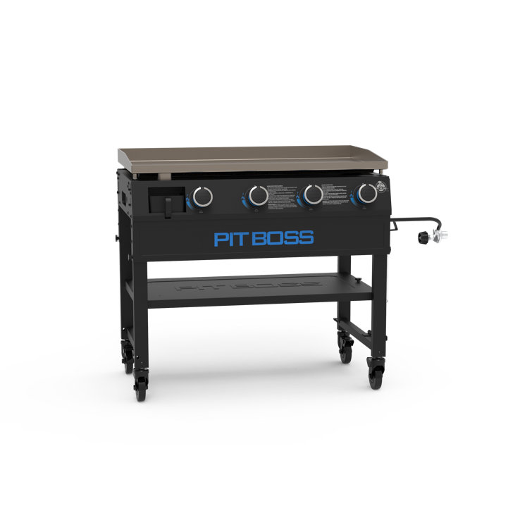 Pit Boss 4-Burner Black Steel Propane Gas Griddle