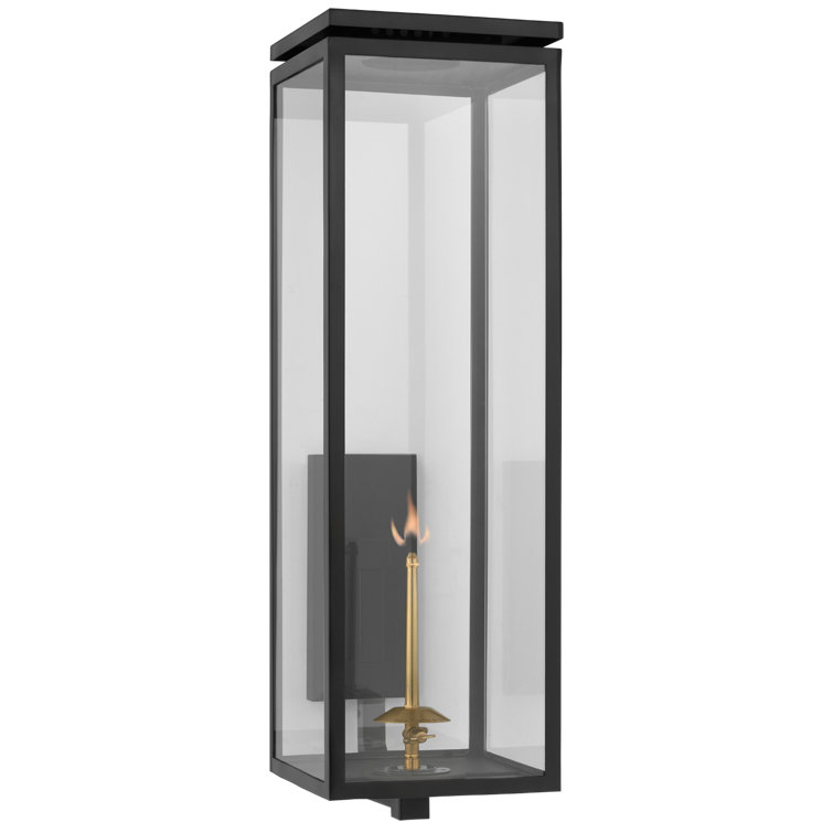 Matte Black 30.5'' Gas Outdoor Wall Lantern