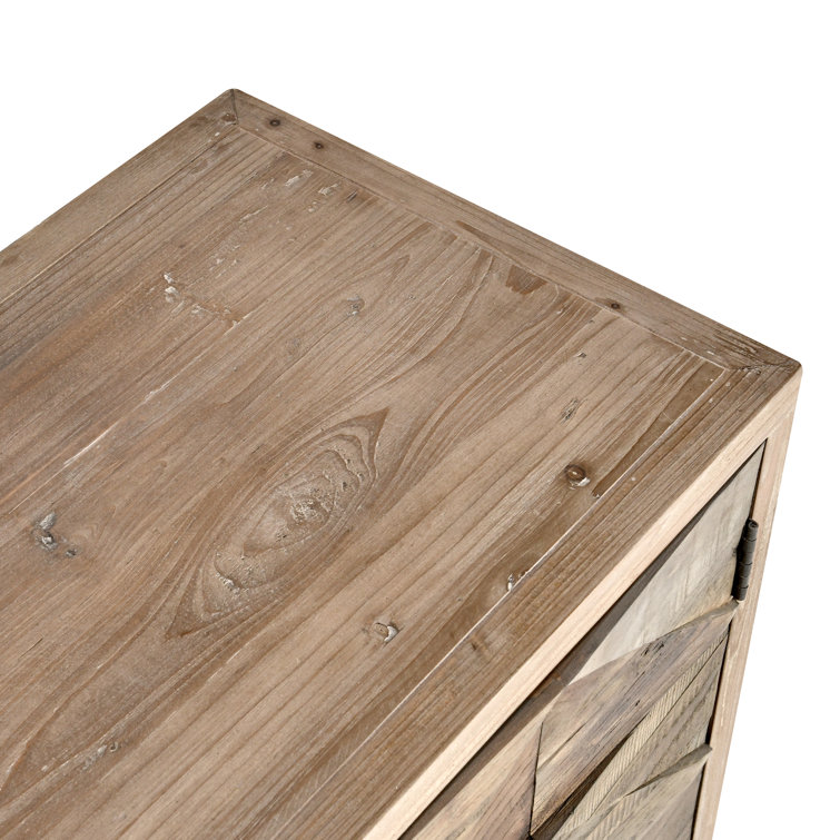 Mave Organic Brown Solid Wood 76'' Transitional Sideboard