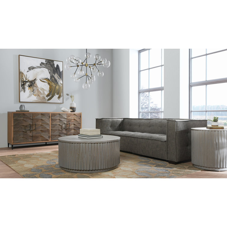 Mave Organic Brown Solid Wood 76'' Transitional Sideboard