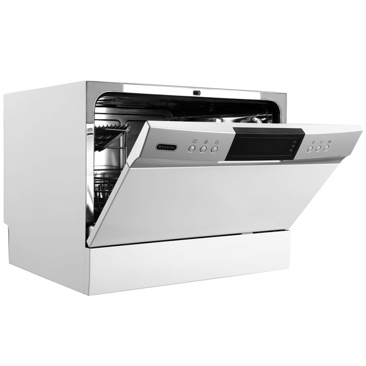 Whynter White Stainless Steel Countertop Portable Dishwasher for RV